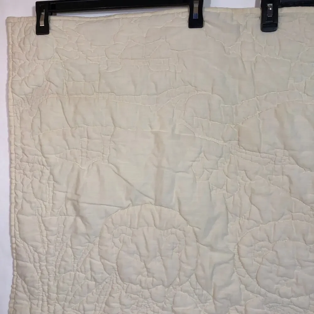 Vintage Quilt Baby Blanket Teddy Bears Bunny AS IS READ Retro Pastel